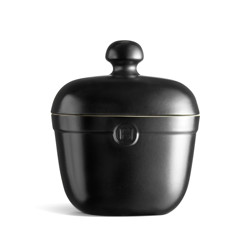 Emile Henry Cookie Jar, Black Truffle
