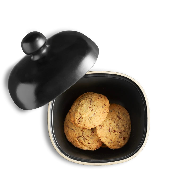Emile Henry Cookie Jar, Black Truffle