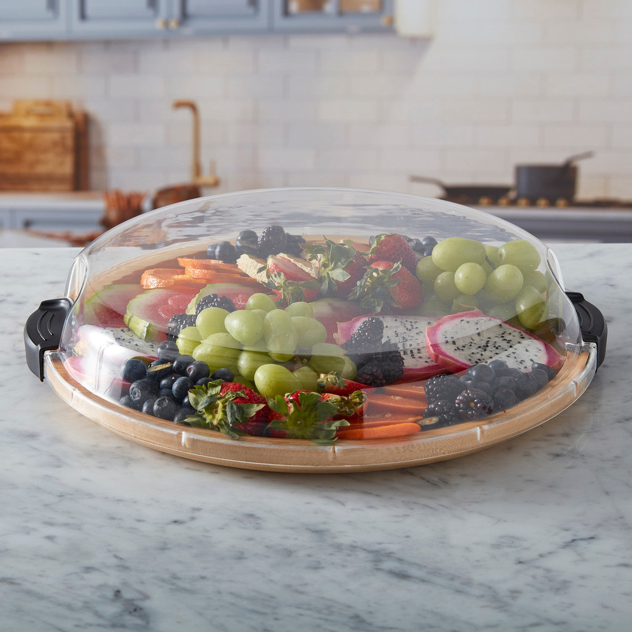 Farberware Build-a-Board Bamboo Round Board, 35.5CM