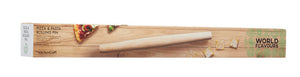 KitchenCraft World of Flavours Italian Wooden Rolling Pin