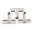 Set Of 3 Medium Stainless Steel Bag Clips