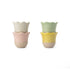 Jamie Oliver Big Love Excellent Egg Cups, Set of 4, Mixed Colours, 6cm, Stoneware