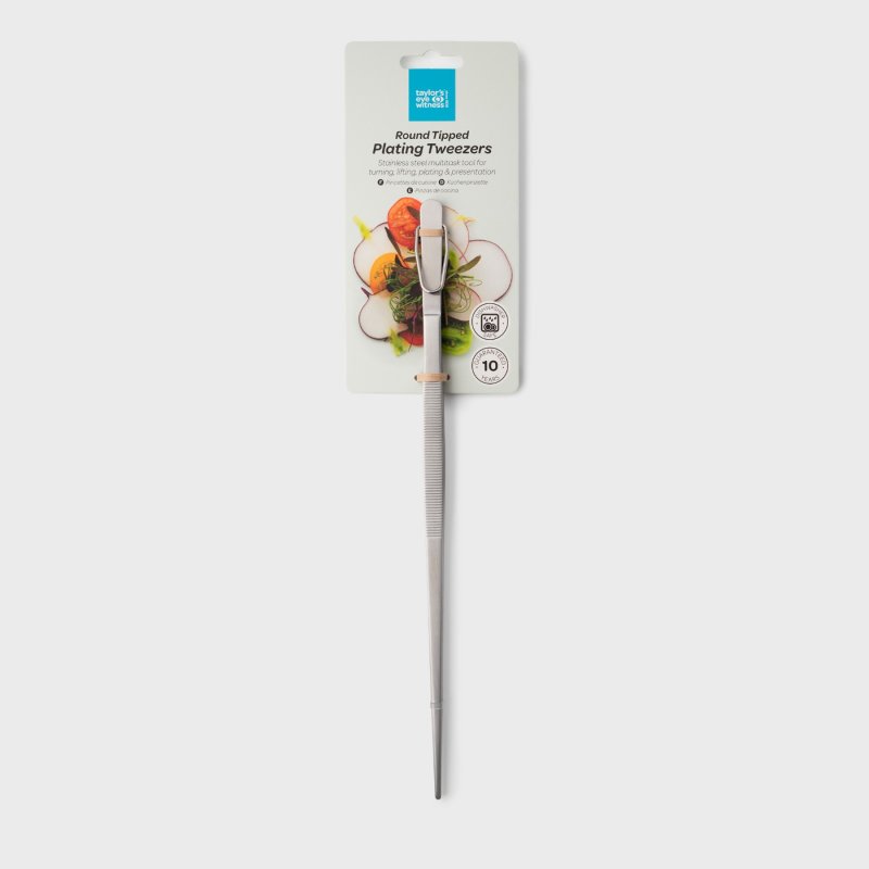 Taylor's Eye Witness 30cm Round Tipped Plating Tweezers