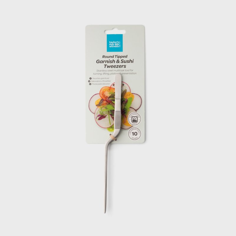 Taylor's Eye Witness 20cm Round Tipped Garnish & Sushi Tweezers