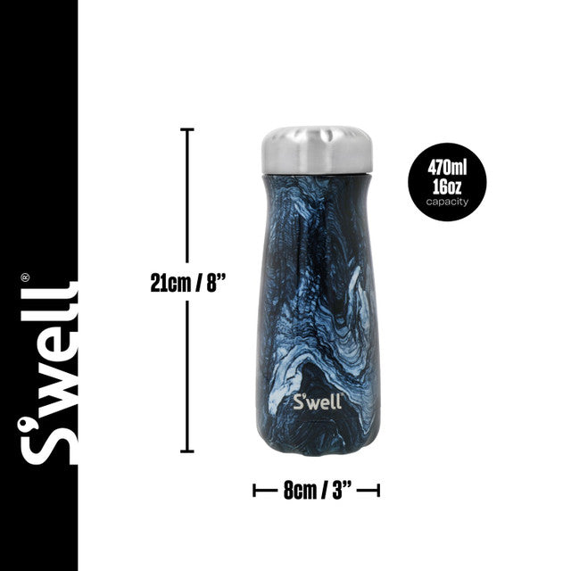 S'well Azurite Marble Traveler, 470ml