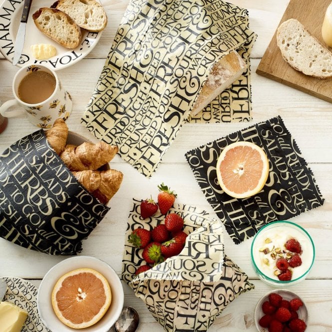 Beeswax Emma Bridgewater Toast & Marmalade Print Beeswax Wraps One Large Wrap