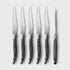 Taylor's Eye Witness Steak Provencal 6 Piece Steak Knife Set - Grey Pakkawood