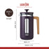 La Cafetière Pisa 8 Cup Cafetiere, Purple Colour