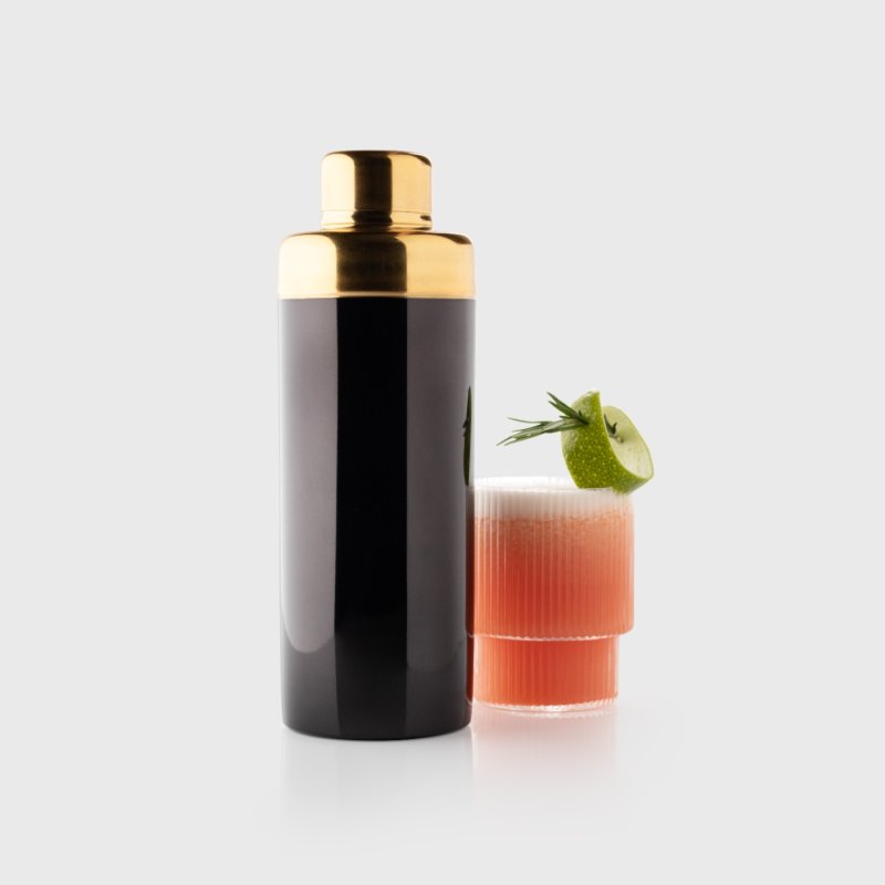 Taproom 650ml Black & Gold Cobbler Cocktail Shaker