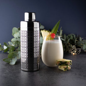 Taproom 650ml Etched Stainless Steel Cobbler Cocktail Shaker