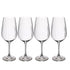 Mikasa Treviso 4-Piece Crystal Red Wine Glass Set, 600ml