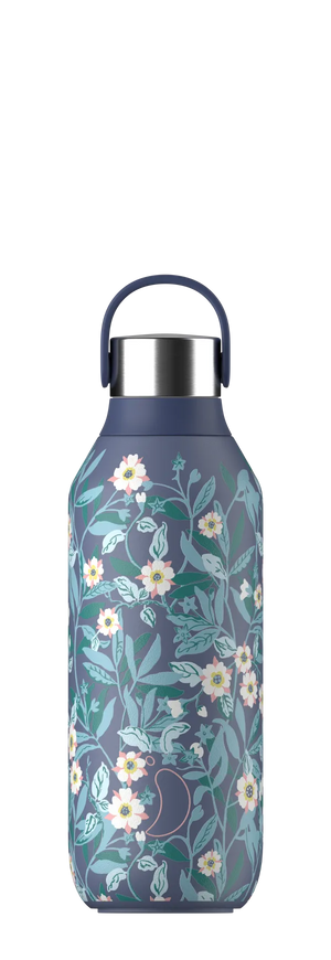 Chilly's New Series 2 Liberty Bottle Brighton Blossom Whale Blue 500ml
