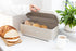 KitchenCraft Lovello Textured Large Bread Bin, Latte Cream