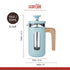 La Cafetière Pisa 3 Cup Cafetiere, Sky Blue