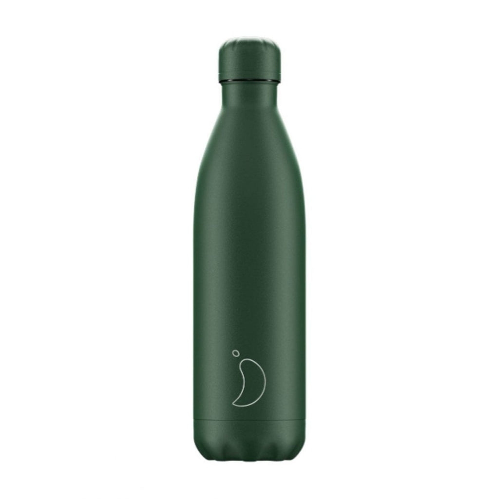 Chilly's Matte All Green Water Bottle 750ml