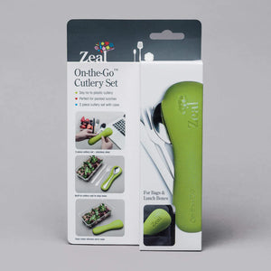 Zeal On The Go Cutlery Set Lime Green