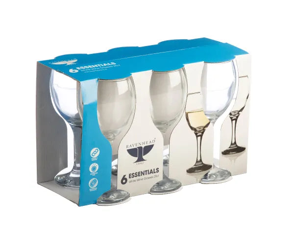 Ravenhead - Essentials Sleeve 6 White Wine Glasses 25cl