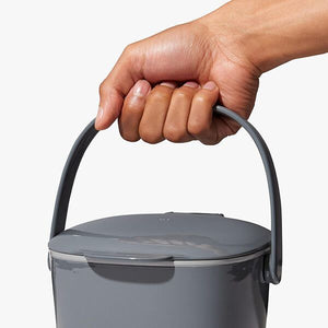 OXO Good Grips - Easy-Clean compost Bin - Charcoal 1.7t Gal.