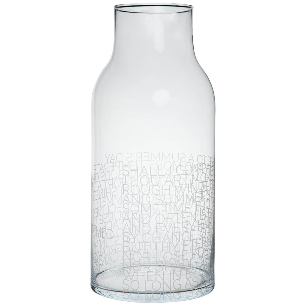 Rader - Glass Vase "SHAKESPHEARE'S SUMMER'S DAY"