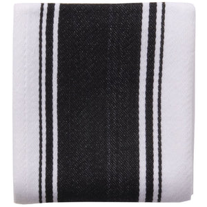 Love Colour Striped Tea Towel - True Black