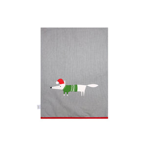 Dexam - Scion Mr Fox Christmas Set of 2 Tea Towels - Grey