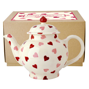 Emma Bridgewater - Pink Hearts 4 Mug Teapot