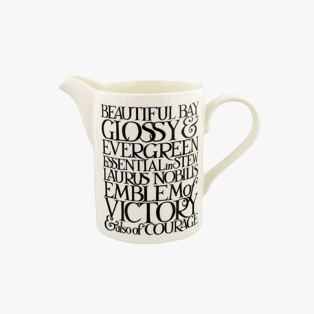 Emma Bridgewater - Black Toast Beautiful Bay Medium Straight Jug