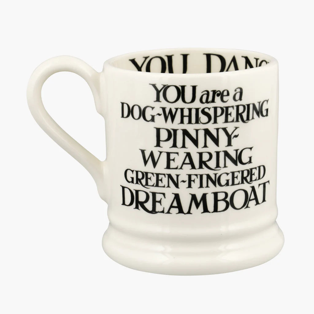 Emma Bridgewater - Black Toast King & Queen Set Of 2 1/2 Pint Mugs