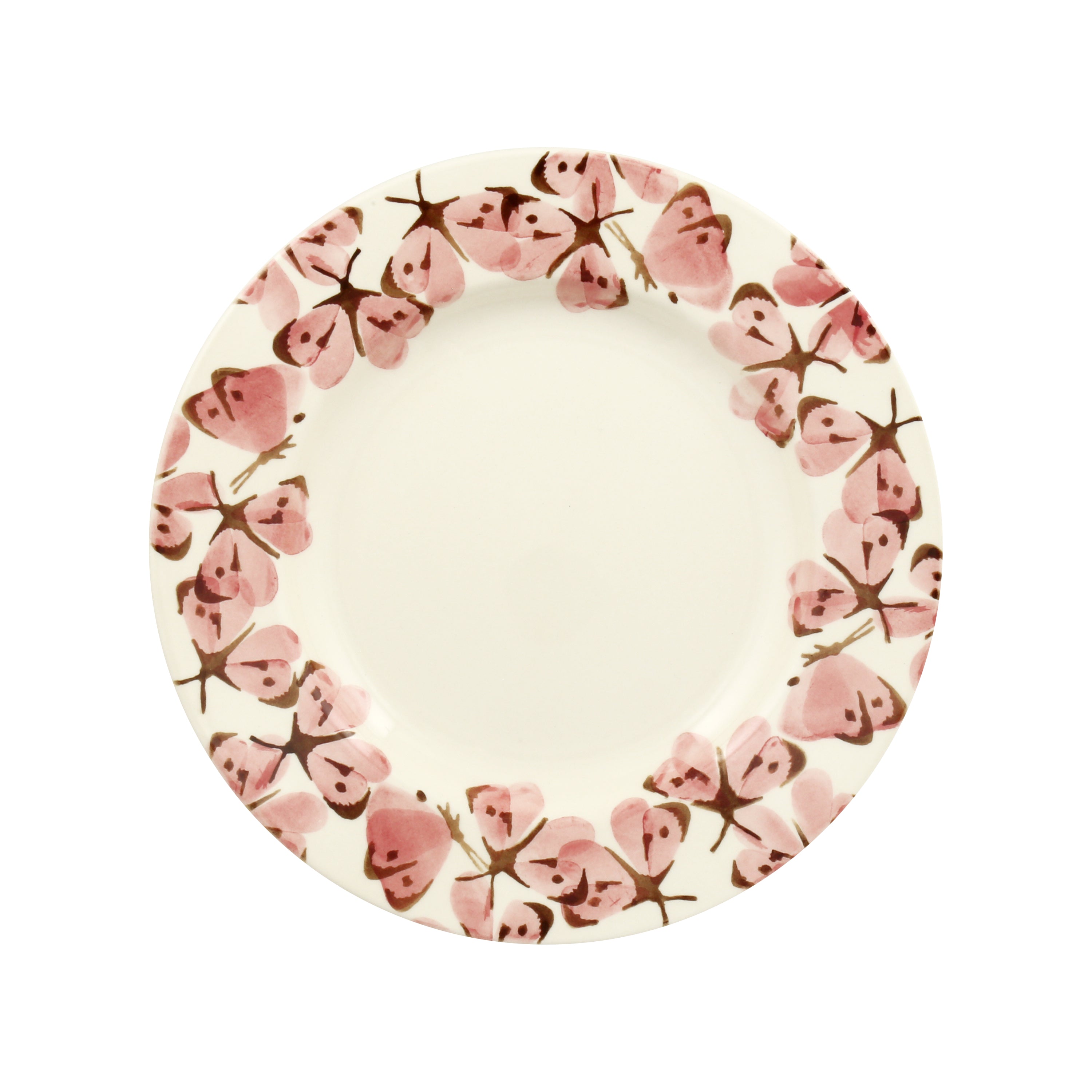 Emma Bridgewater - Pink Cabbage White Butterfly 8 1/2 Inch Plate