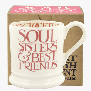 Emma Bridgewater - Pink Toast Soul Sisters 1/2 Pint Mug Boxed
