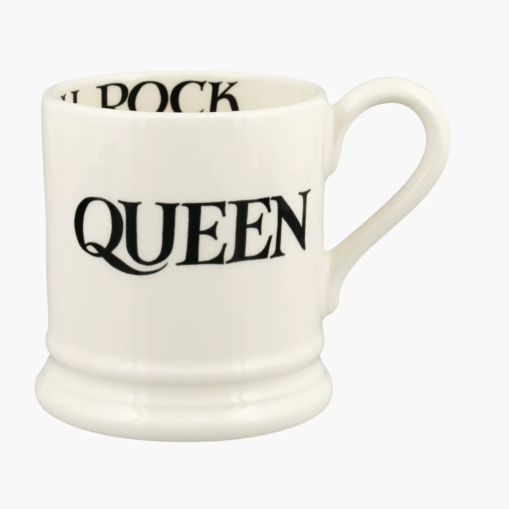 Emma Bridgewater - Black Toast King & Queen Set Of 2 1/2 Pint Mugs