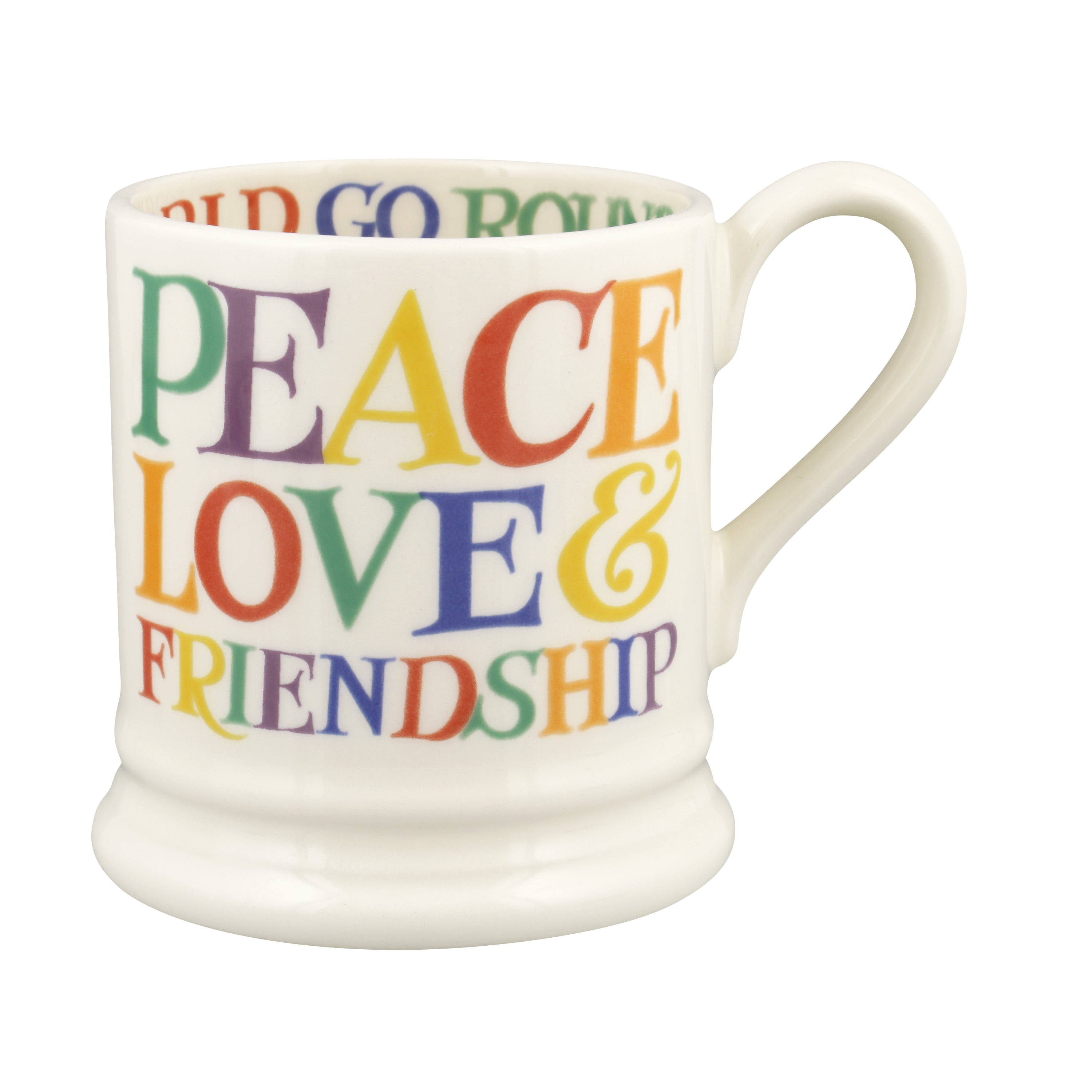 Emma Bridgewater - Rainbow Toast Without You 1/2 Pint Mug