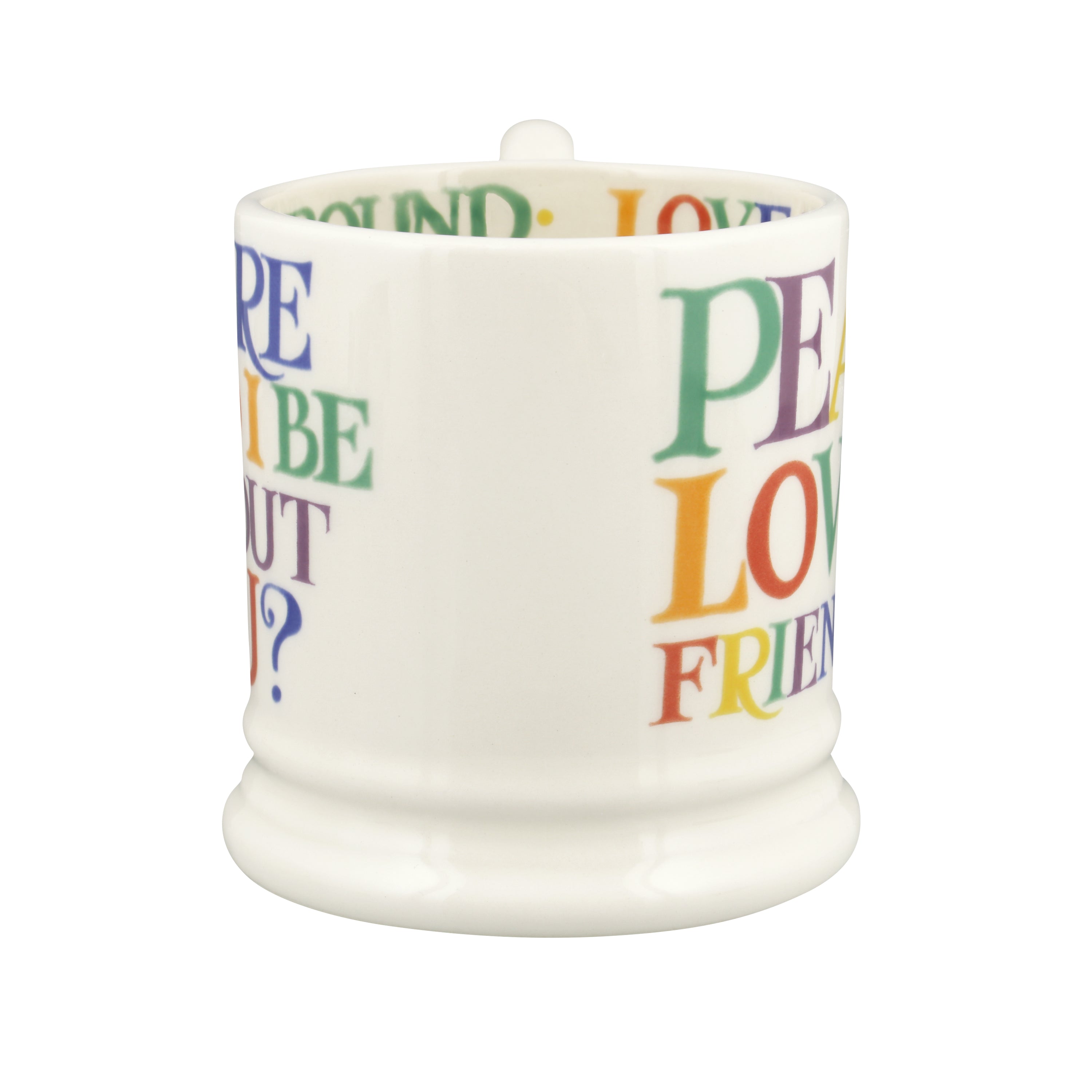 Emma Bridgewater - Rainbow Toast Without You 1/2 Pint Mug