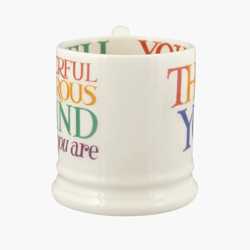 Emma Bridgewater - Rainbow Toast Thank You 1/2 Pint Mug