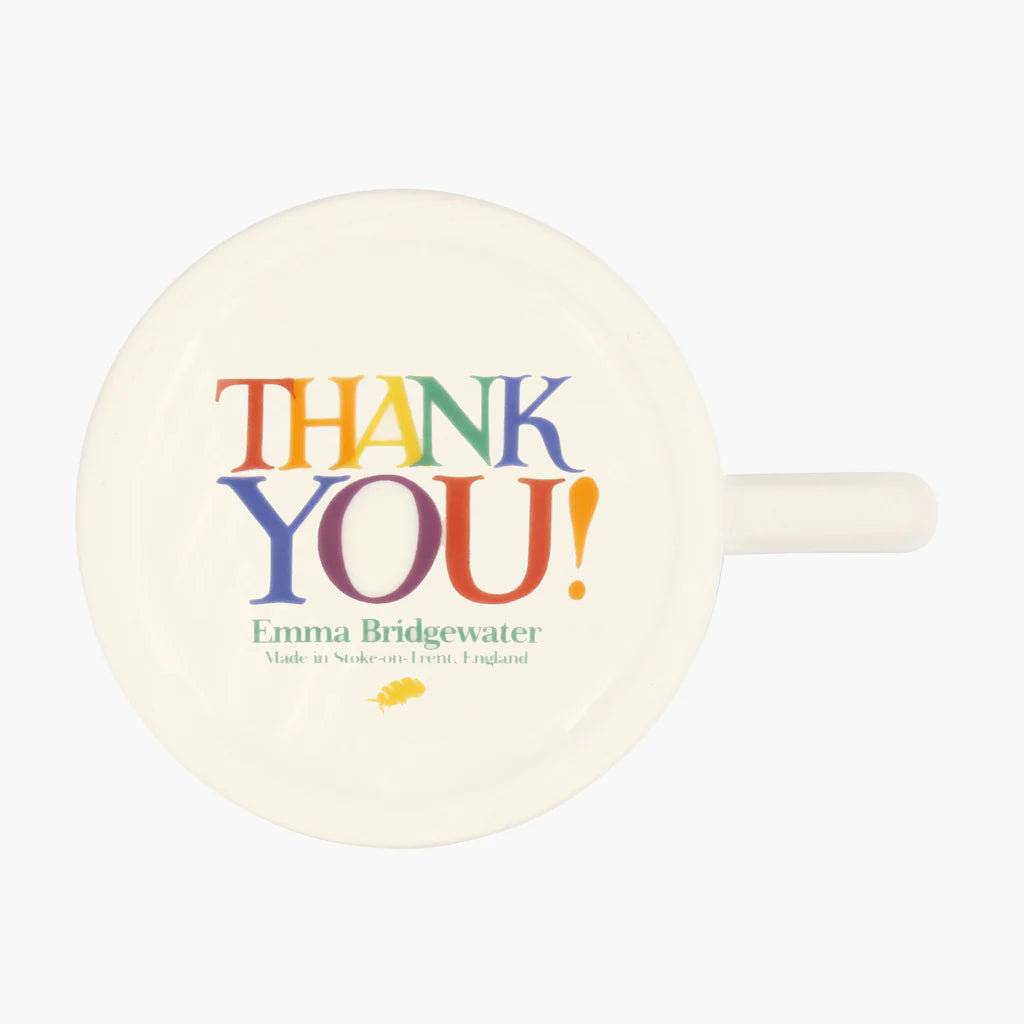 Emma Bridgewater - Rainbow Toast Thank You 1/2 Pint Mug