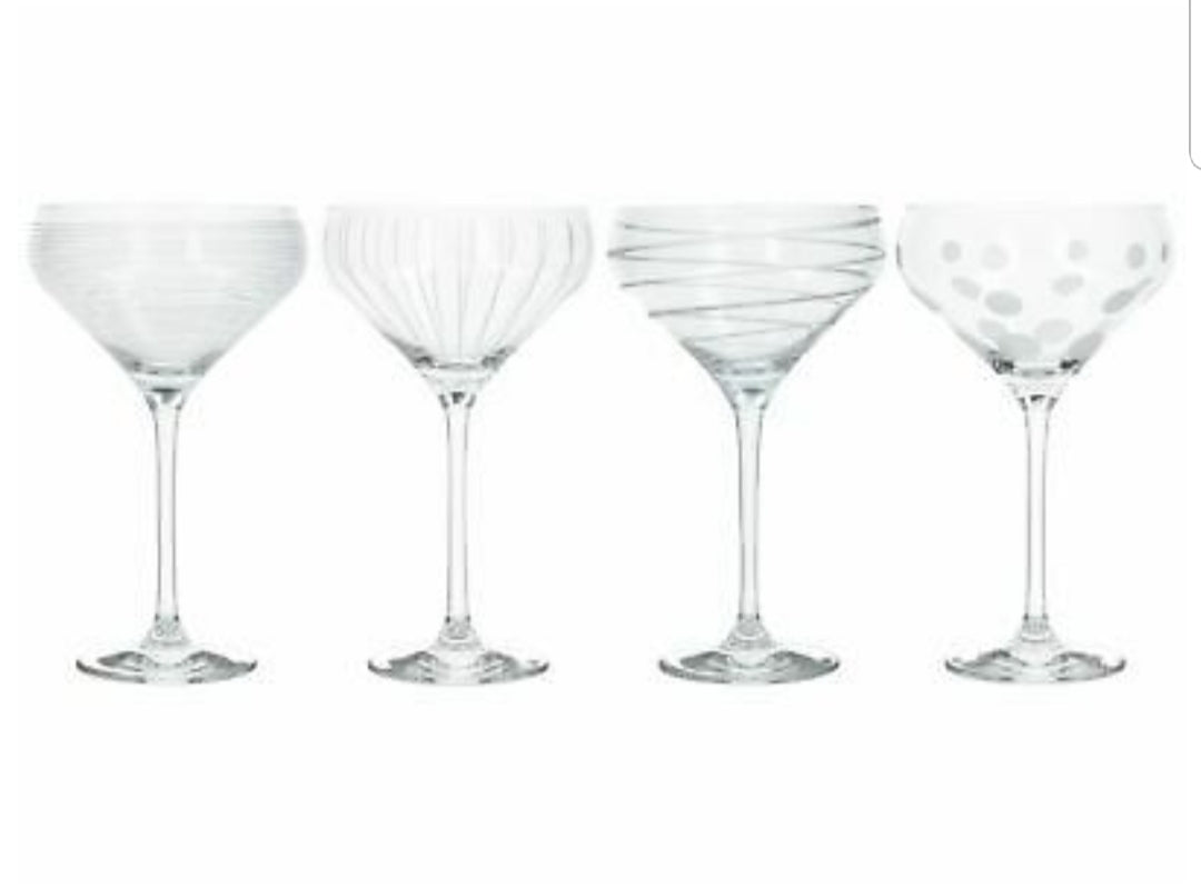 Mikasa Sets of 4 Champagne Saucers