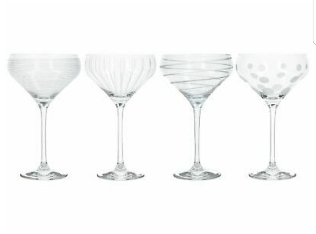 Mikasa Sets of 4 Champagne Saucers