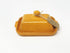 Divine Deli - Selena Butter Dish - Gold/Orange