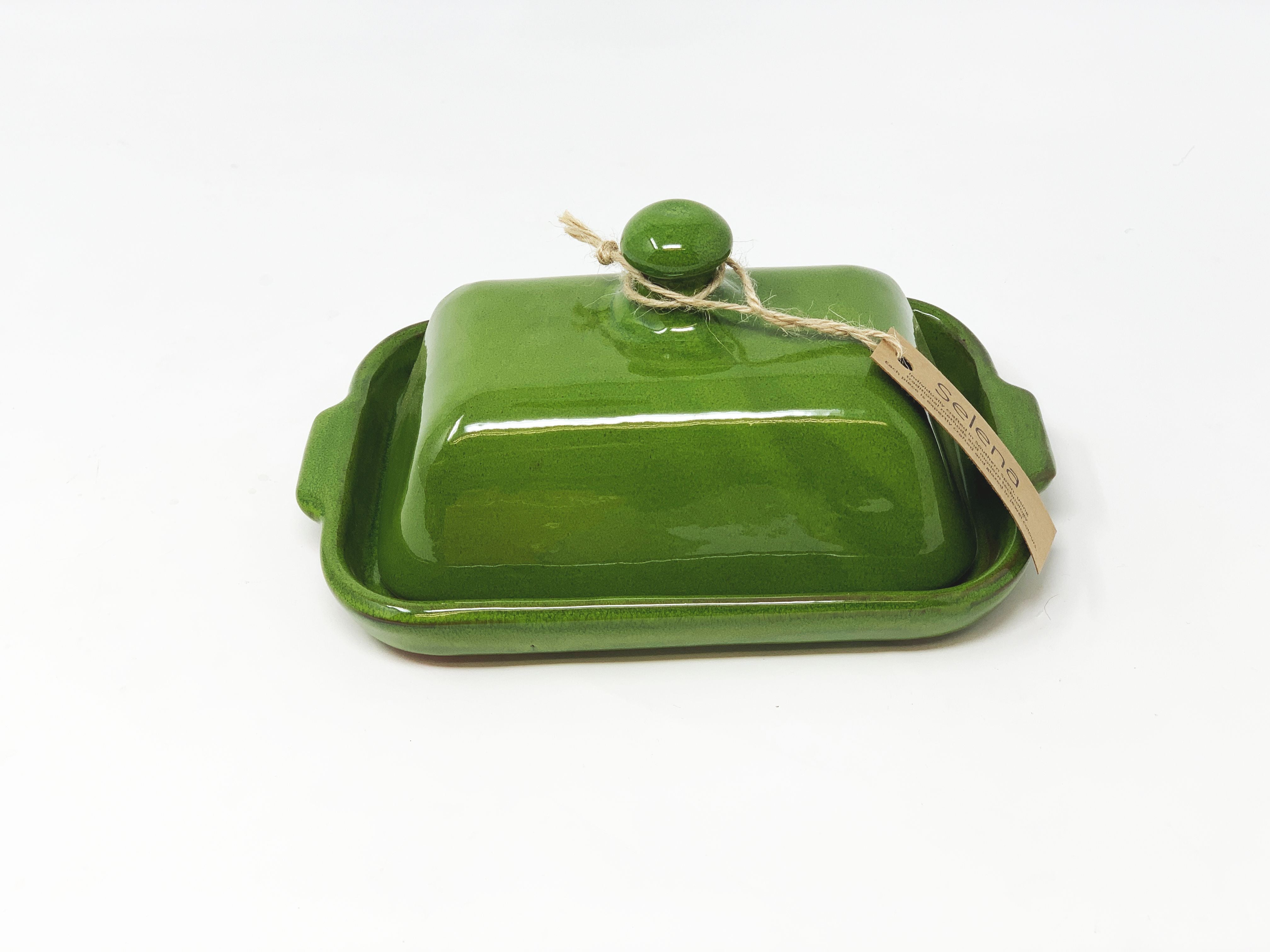 Divine Deli - Selena Butter Dish - Green