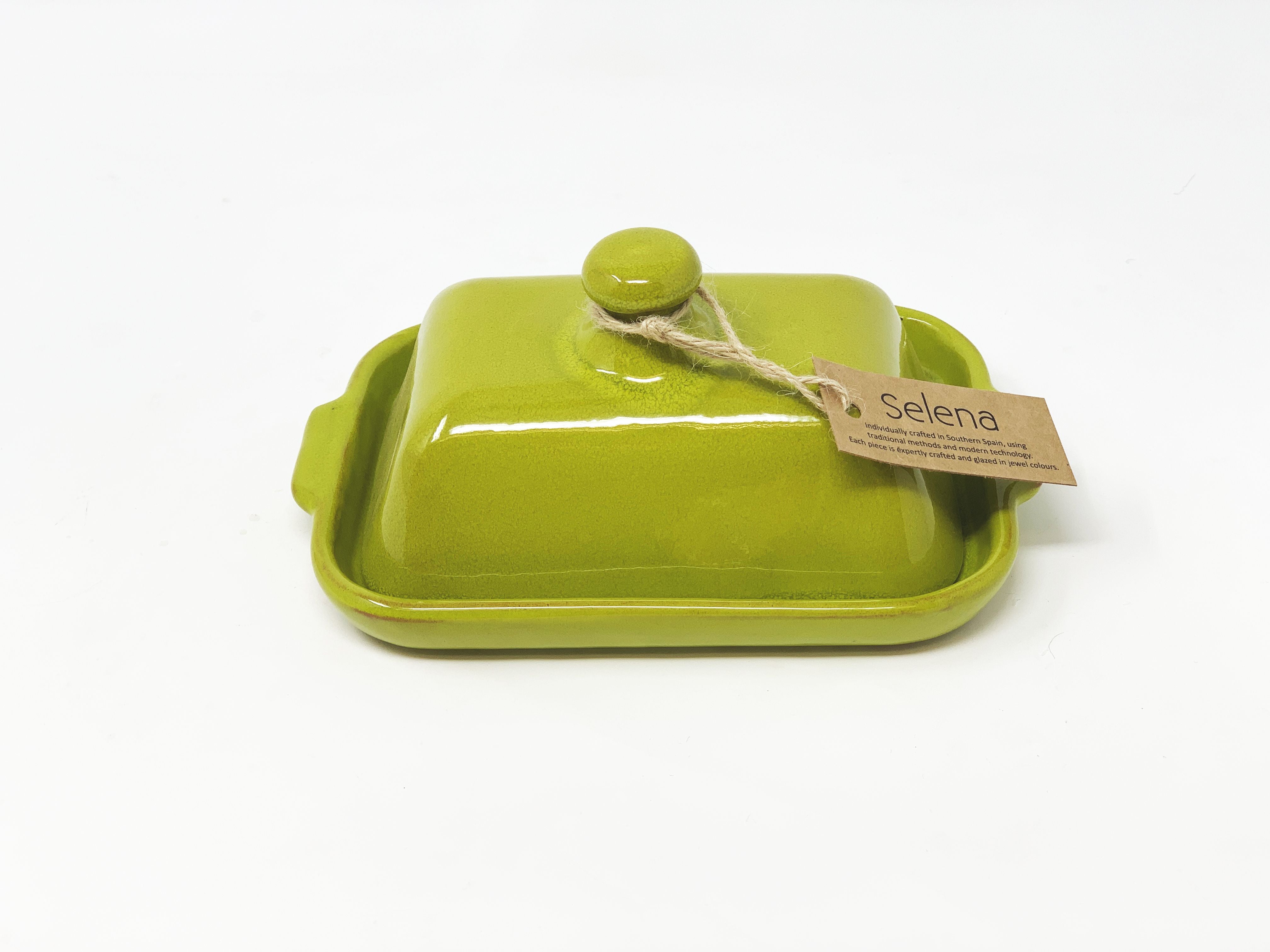 Divine Deli - Selena Butter Dish - Acid Green