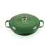 Le Creuset - Shallow Cast Iron Casserole - New Bamboo Green 30cm