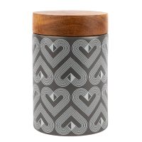 Navigate - Vibe Medium Canister with Wooden Lid - Slate