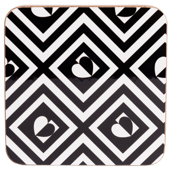 Beau & Elliot - Monochrome Tile Coasters Pack of 4