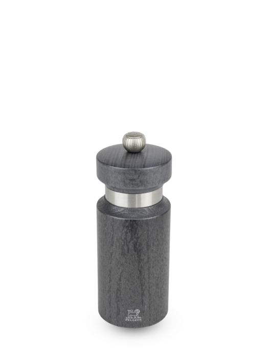 Peugeot Royan - 14cm Pepper Mill Grey Wood/Stainless Steel Ring Finish