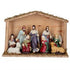 Gisela Graham - Wooden Stable -  Nativity Set Ceramic Figures