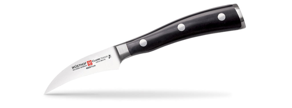 Wusthof - Classic Ikon - 7cm Peeling Knife - Black Handle -