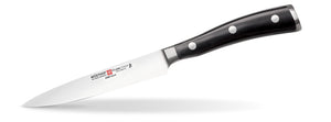 Wusthof Classic Ikon - 12cm Utility Knife - Black Handle