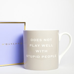 Susan O’Hanlon - Does Not Play Well With Stupid People Mug