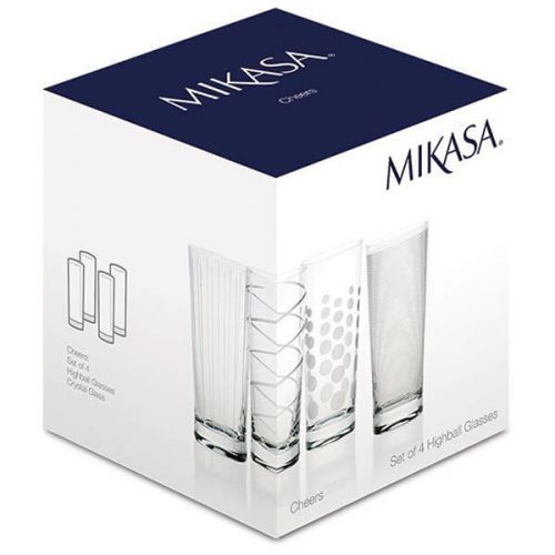 Mikasa - Cheers Set Of 4 High Ball Glasses