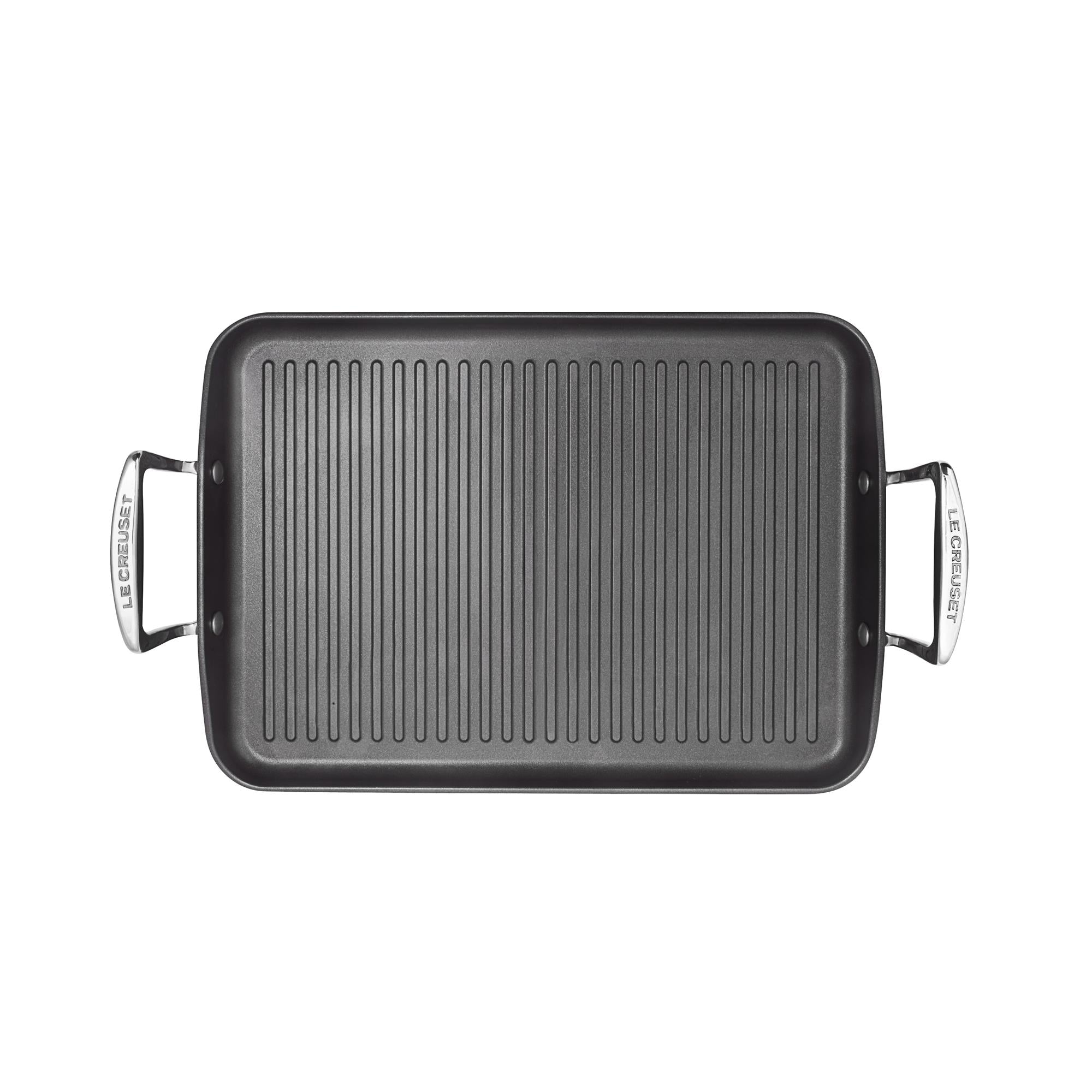 Le Creuset Toughened Non-Stick Rectangular Ribbed  Grill 35cm